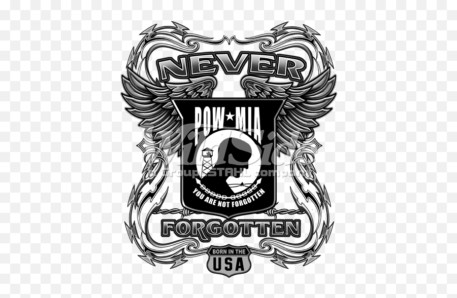 Never Forgotten T - Never Forgotten Pow Mia Born In Usa Emoji,Pow Mia Logo