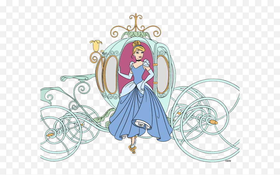 Cinderella Coach Png - Cinderella Carriage Clip Art Disney Cinderella In Carriage Emoji,Coach Clipart