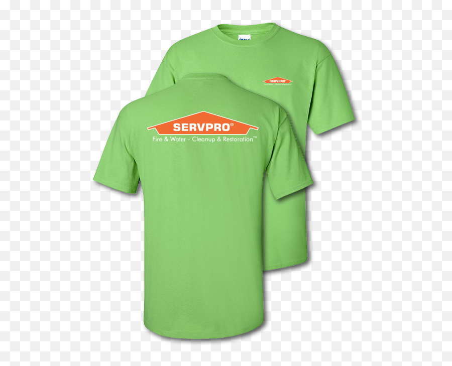 Servpro Lime Approved Temp T - Short Sleeve Emoji,Servpro Logo