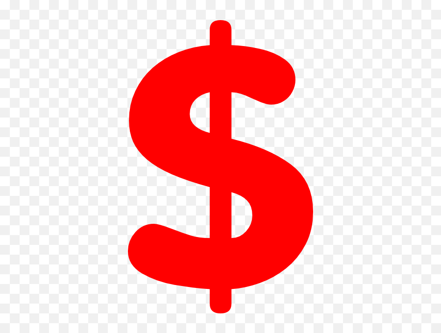 Free Dollar Sign Clipart The Cliparts - Clipartingcom Red Money Signs Png Emoji,Dollar Sign Clipart
