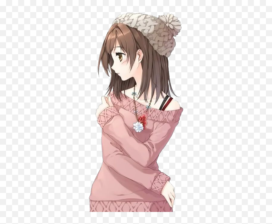Sad Anime Girl Render Natsi On Clipart - Anime Girl Sad Emoji,Shy Clipart