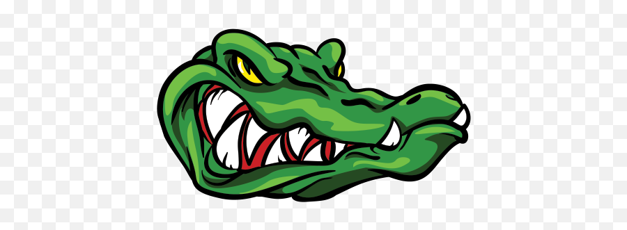 Printed Vinyl Gator Alligator - Alligator Stickers Emoji,Green Alligator Logos