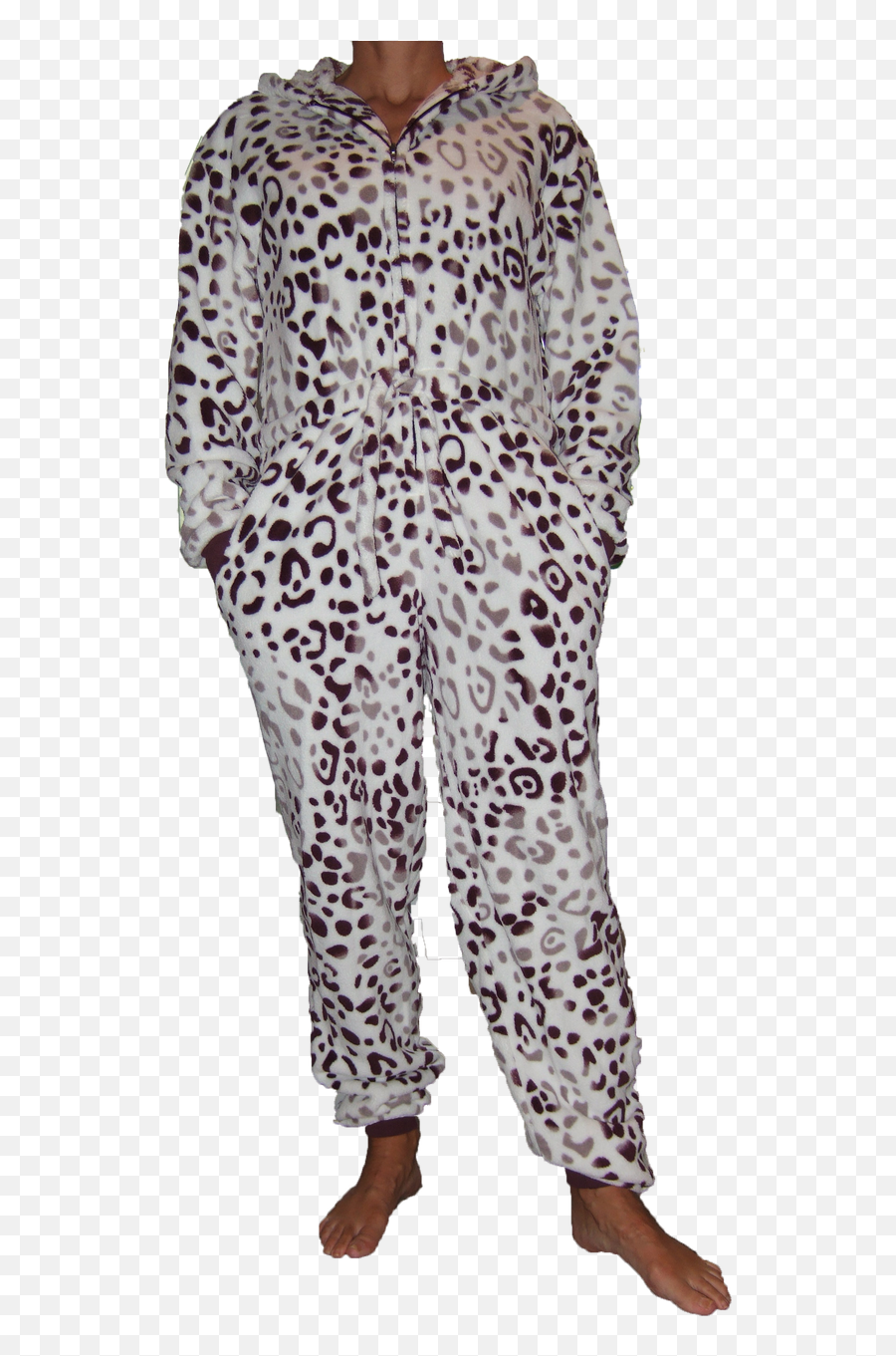 Download Luxury Snow Leopard Onesie - Long Sleeve Emoji,Pajamas Png