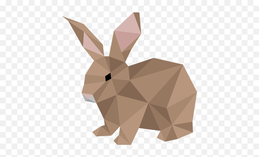 Rabbit Bunny Muzzle Ear Low Poly - Transparent Png U0026 Svg Low Poly Rabbit Png Emoji,Bunny Transparent