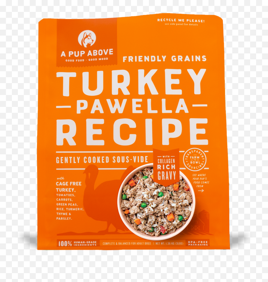 Turkey Based Healthy Dog Food With Friendly Grains A Pup Above - Superfood Emoji,Cooked Turkey Png
