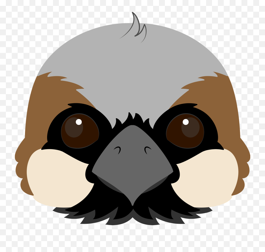 Sparrow Face Clipart Free Download Transparent Png Creazilla - Sparrow Bird Face Mask Emoji,Birdhouse Clipart