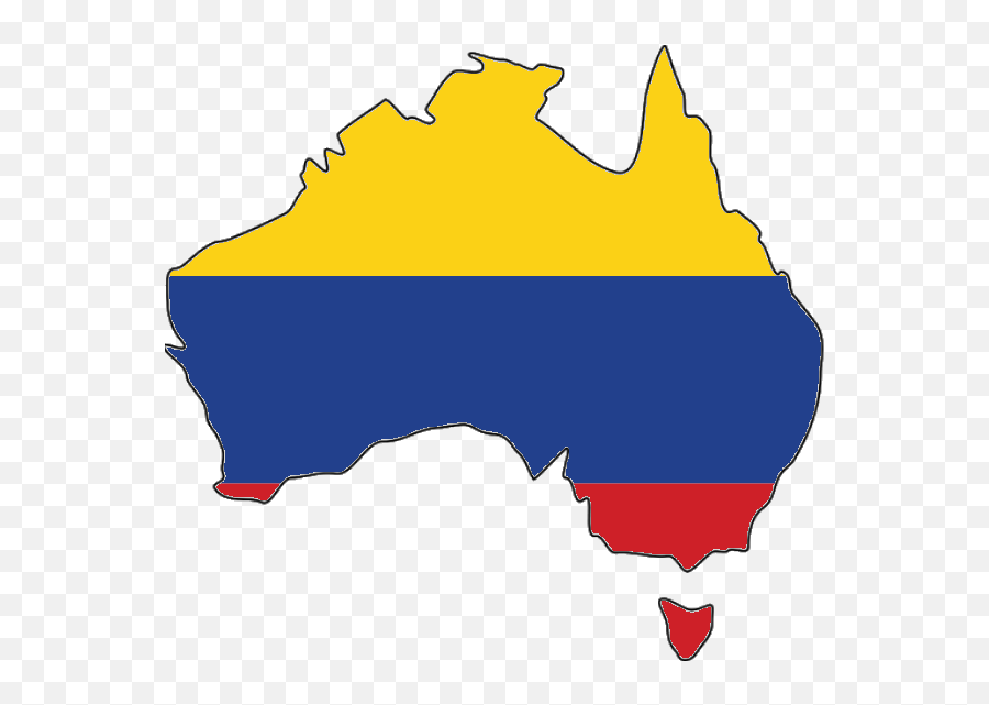 Australia Flag Map Images Emoji,Colombian Flag Png