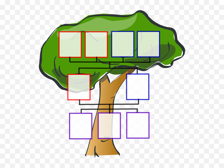 Totetude Family Tree Three Kids Clip - Family Tree For 5 Person Emoji,Family Tree Clipart