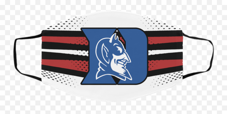 Duke Blue Devils Logo Face Mask - Office Tee Duke University Emoji,Logo Face