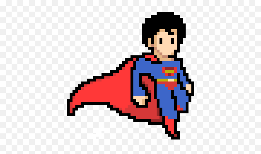 Superman Clipart - Pixel Art Superman Hd Png Download Pixel Art Super Man Emoji,Superman Png