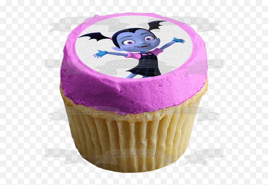 Vampirina Disney White Background Edible Cake Topper Image Abpid15227 Emoji,Vampirina Logo