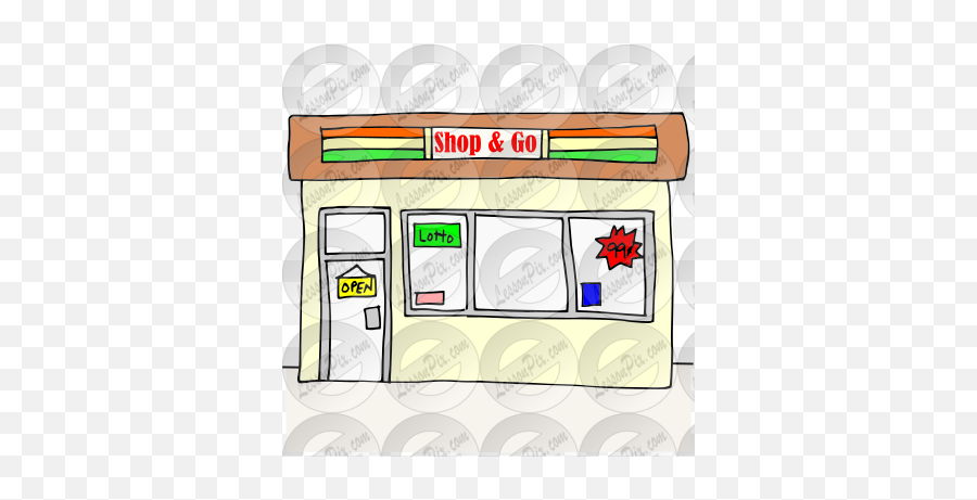 Convenience Store Picture For Classroom - Horizontal Emoji,Store Clipart