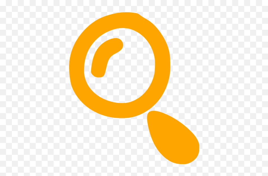 Orange Search Icon - Search Icon Orange Emoji,Search Icon Png