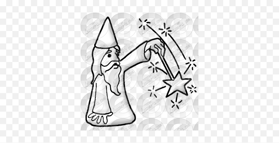 Wizard Picture For Classroom Therapy Use - Great Wizard Fictional Character Emoji,Wizard Clipart