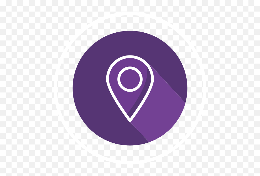 Purple Location Icon Png - Dot Emoji,Location Png