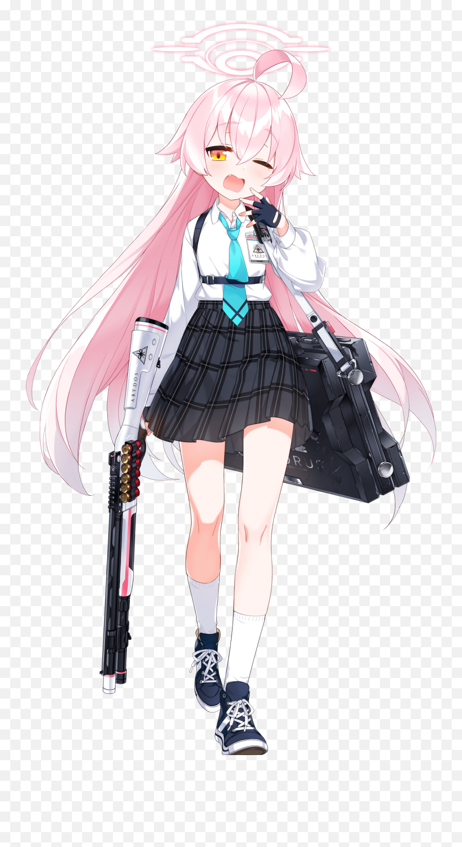 Blue Archive Anime Girls Anime Girl With Weapon Gun - Blue Archive Zerochan Emoji,Gun Transparent Background