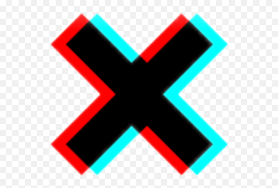 Download X Tumblr Tumblrgirl Black Red - Glitch Png Emoji,X Png