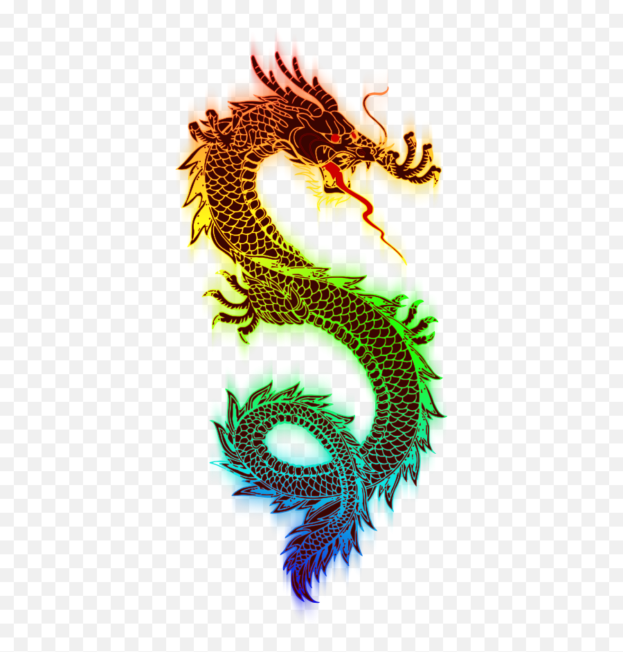 Free Clip Art - Rainbow Dragon Emoji,Dragon Clipart