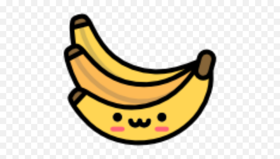 Banana Kawaii Cute Yellow Emotions - Cute Banana Kawaii Banana Emoji,Banana Transparent