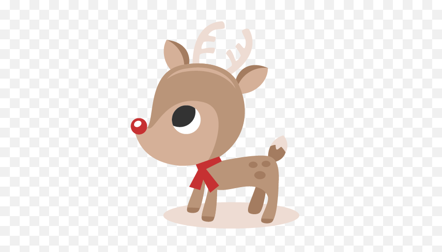 Download Hd Reindeer Svg Cutting Files Christmas Svg Cut - Reindeer Cute Christmas Clipart Emoji,Reindeer Clipart