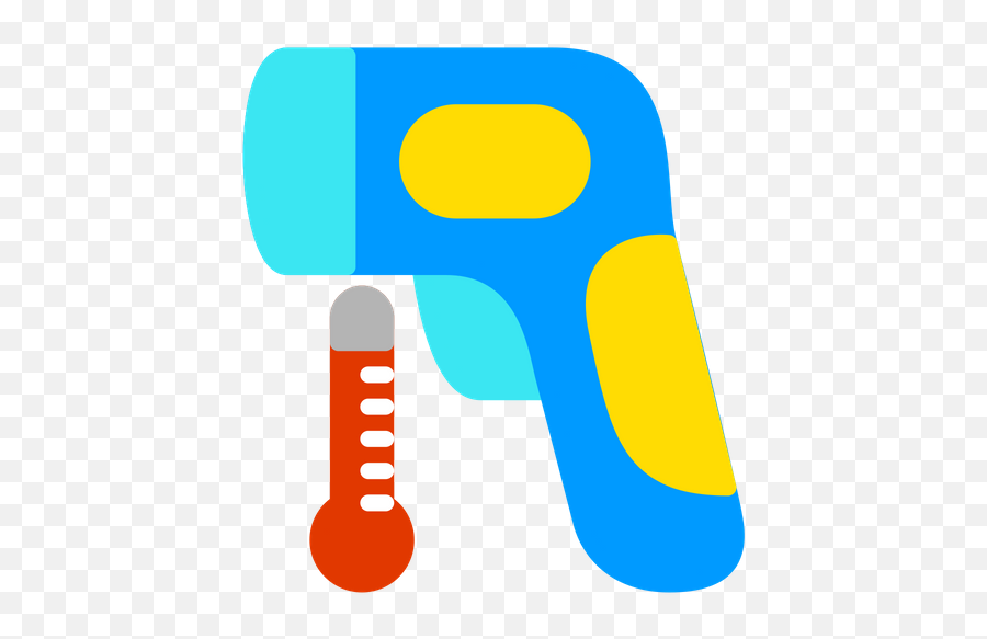 Infrared Thermometer Icon Of Flat Style - Infrared Thermometer Clipart Png Emoji,Thermometer Png