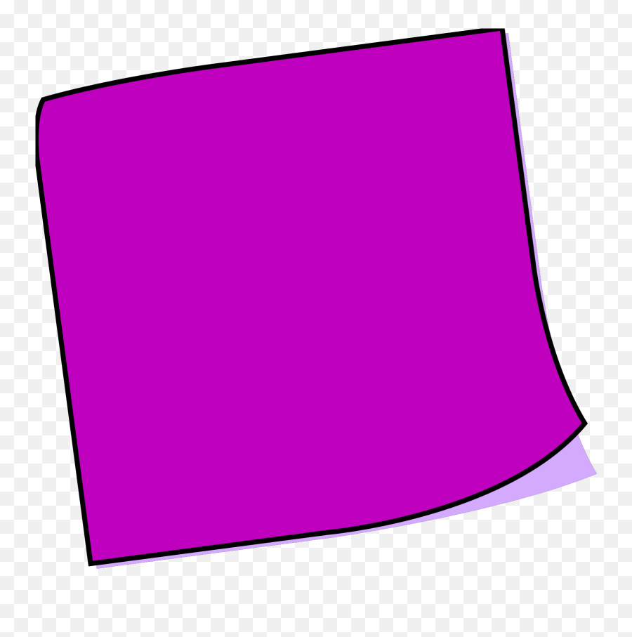 Purple Sticky Note Svg Vector Purple - Post It Note Clipart Purple Emoji,Sticky Note Clipart