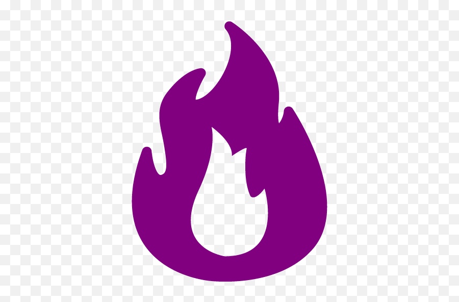 Purple Fire 2 Icon - Free Purple Fire Icons Purple Fire Icon Png Emoji,Fire Icon Png