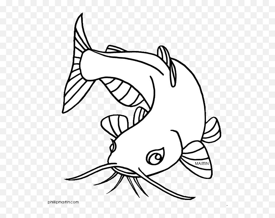 Catfish Clip Art - Catfish Clipart Black And White Emoji,Drawing Clipart