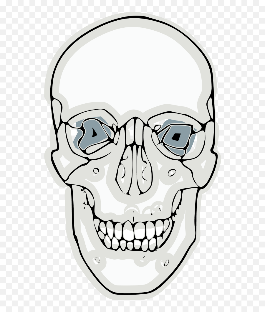 Skull And Crossbones Skull And Crossbones Human Skeleton - Unlabeled Skeleton Cartoon Emoji,Skull And Crossbones Png