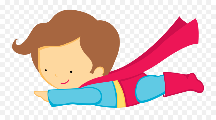 Transparent Superhero Clipart Png - Cute Cartoon Superhero Free Clipart Emoji,Superhero Clipart