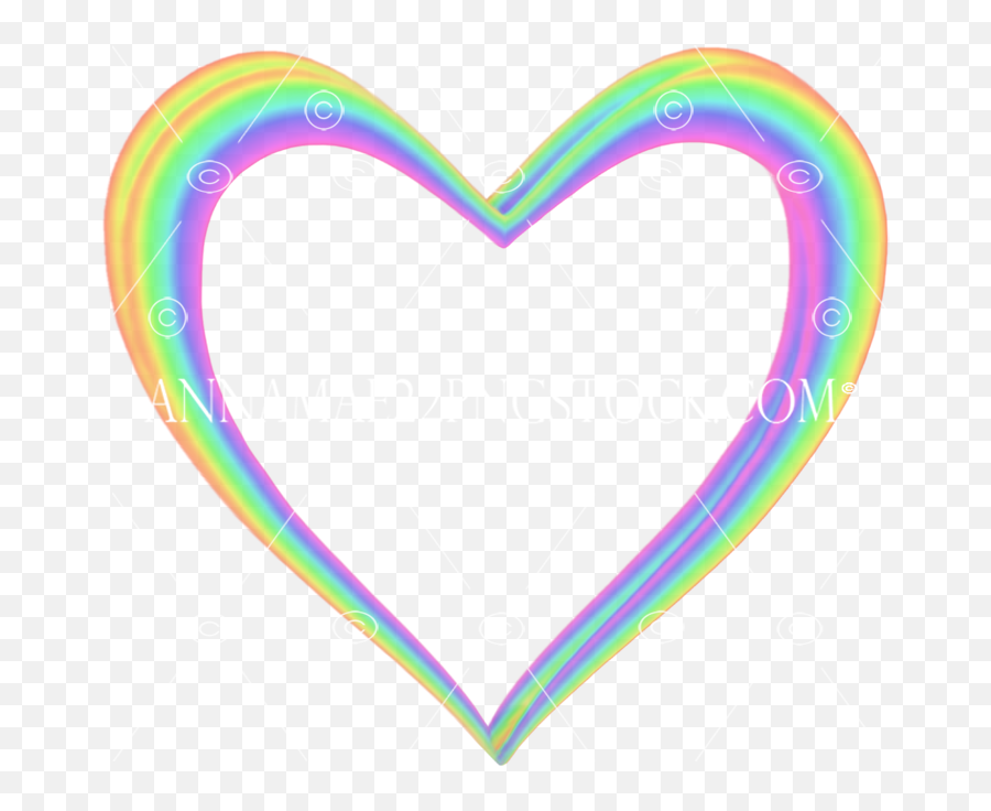Double Rainbow Heart - Girly Emoji,Rainbow Transparent Background