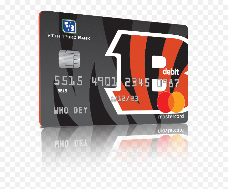 Bengals Checking Debit Cards - Fifth Third Bank Bengals Debit Card Emoji,Bengals Logo