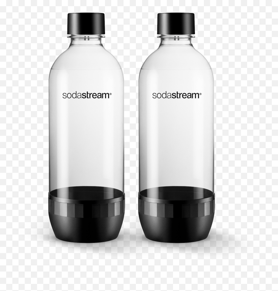 2 1 Liter Carbonating Black Bottles - Twin Pack U2013 Sodastream Black Soda Stream Bottle Emoji,Water Stream Png