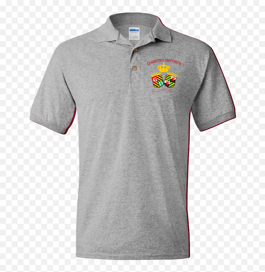 Polo Shirt Gray - Gildan Sport Grey Polo Emoji,Logo Polo Shirt