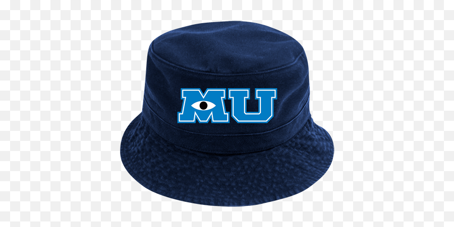Monsters University Short Brim Custom Bucket Hats - Monster University Emoji,Monsters Inc Logo