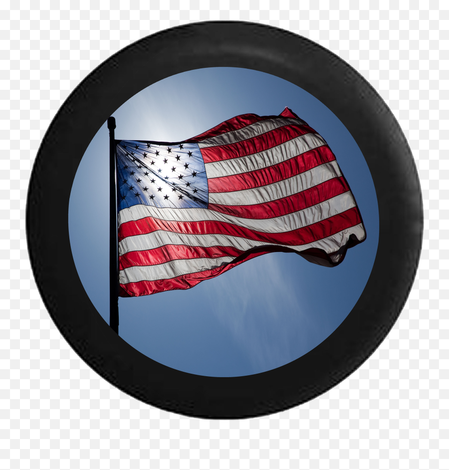Jeep Wrangler Tire Cover With American Flag Waving Wrangler Jk Tj Yj Emoji,Waving American Flag Png