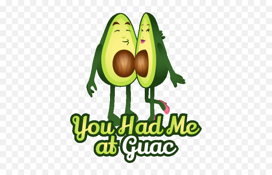 You Had Me At Guac Avocado Adventures Sticker - You Had Me Emoji,Avacado Clipart