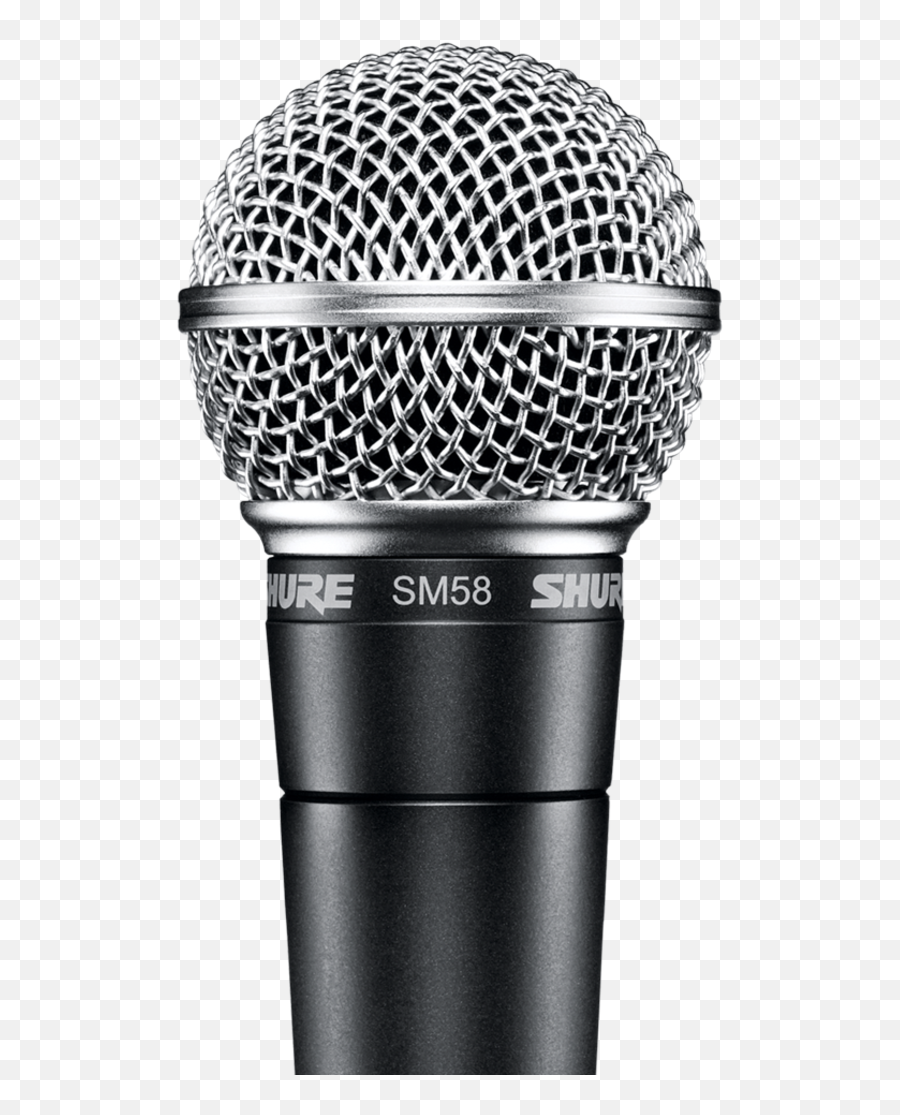 Sm58 - Dynamic Vocal Microphone Emoji,Microphone Transparent Png