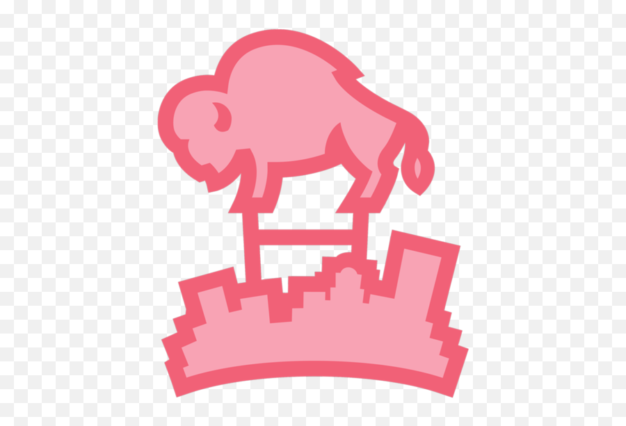 Go Pink Buffalo - Elephant Emoji,Buffalo Clipart