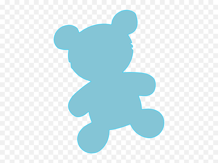 Bear Silhouette - Teddy Bear Silhouette Png Hd Png Download Baby Boy Blue Teddy Bear Clipart Emoji,Teddy Bear Png