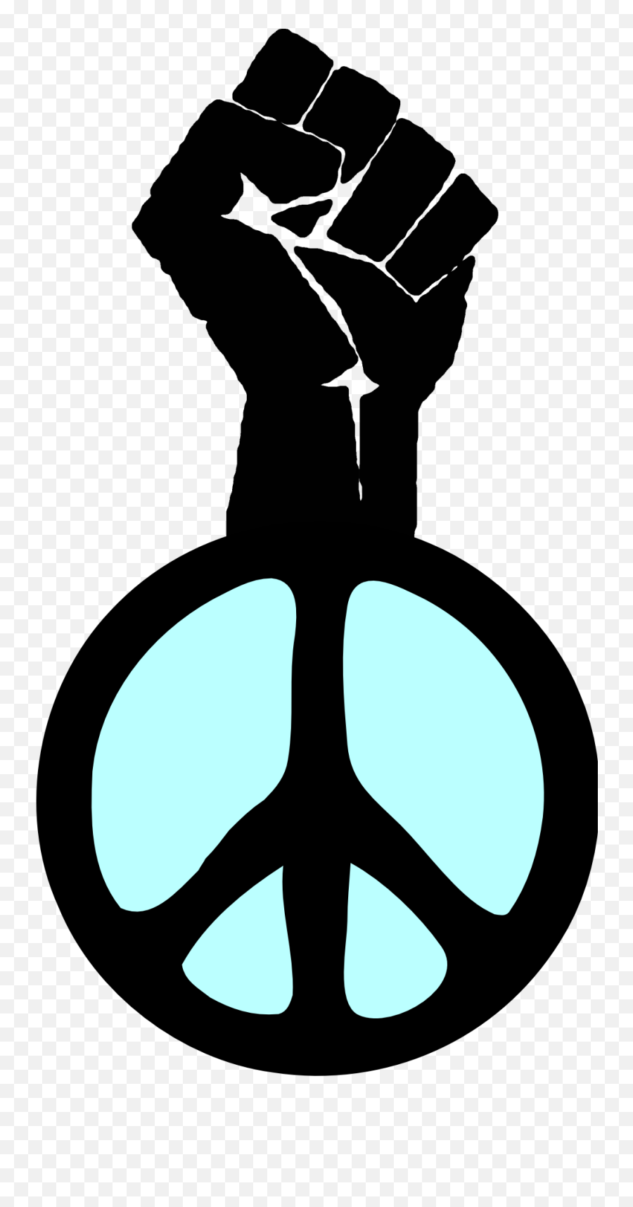 Fist Occupy Wall Street Fight The Power Peace Groovy Hippy - Black Power Fist Peace Sign Emoji,Street Clipart