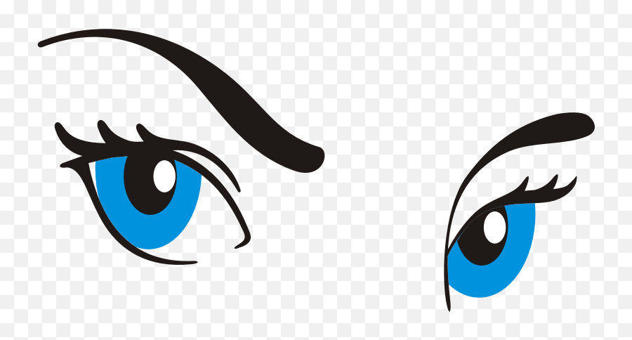 Openclipart - Clipping Culture Transparent Blue Eyes Cartoon Emoji,Eyelashes Clipart