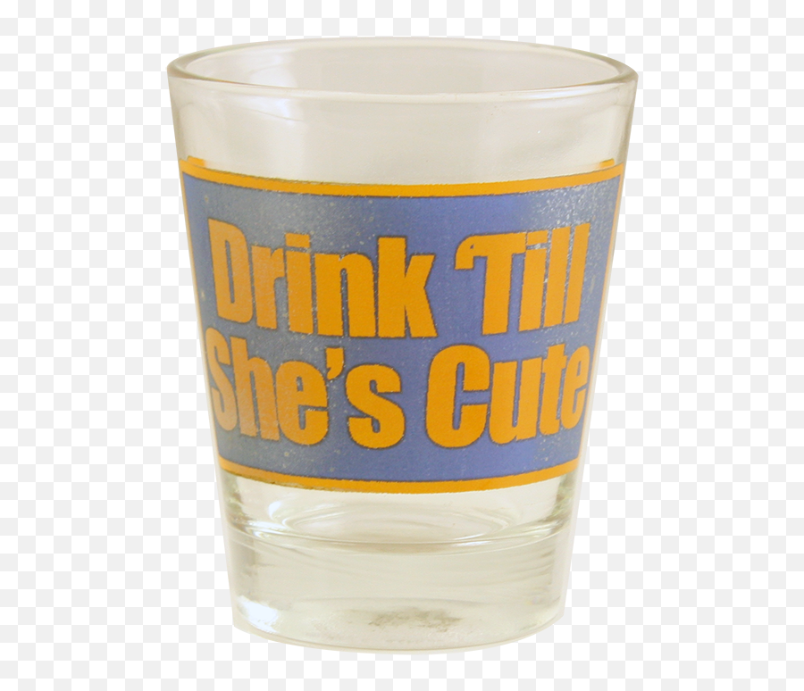 Drink Till Shes Cute Shot Glass - Willibecher Emoji,Shot Glass Clipart
