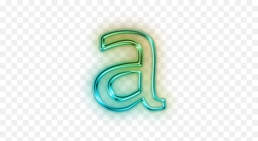 Letter A - Green Neon Letter Png Emoji,A+ Png