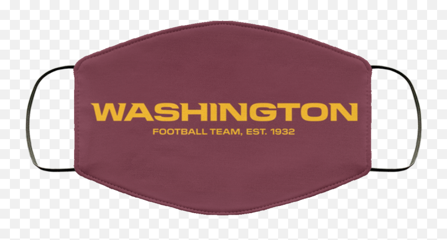 Washington Football Team New Logo Face Mask - Halliburton Emoji,Logo Face Mask