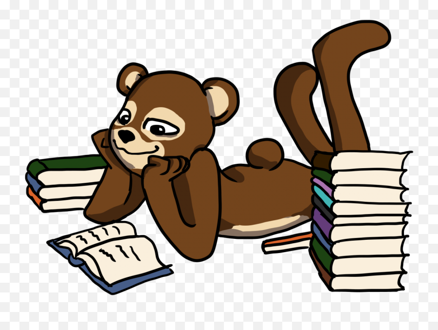 Baker Bear Reading - Cartoon Clipart Full Size Clipart Animal Figure Emoji,Baker Clipart