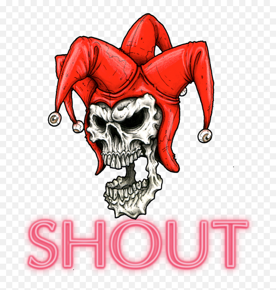 Red Skull Png - Mq Red Skull Joker Words Skulls Skull With Jester Hat Emoji,Skull Logos