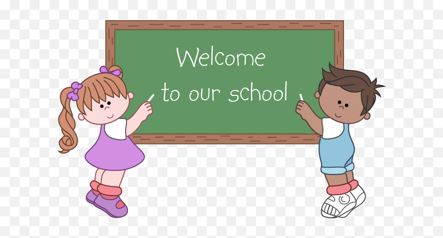 Library Of School Png Black And White Downloads Png Files - Welcome Kids In School Emoji,Welcome Clipart
