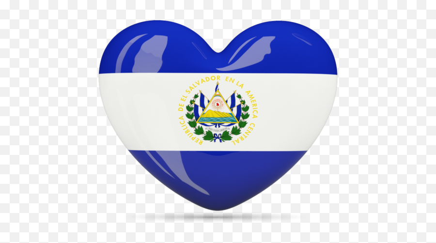 26 Mi Tierra El Salvador - Salvador Flag Heart Emoji,El Salvador Flag Png