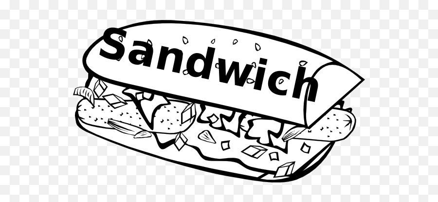 Sandwich Clip Art At Vector Clip Art - Clipartingcom Sandwich Text Art Emoji,Sandwich Clipart